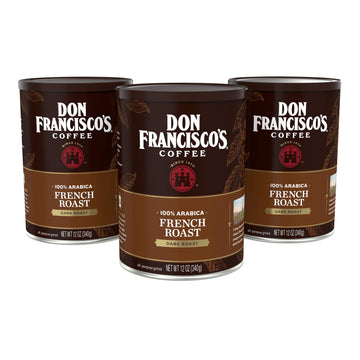 Don Francisco'S French Dark Roast Ground Coffee (3 X 12 Oz Cans)