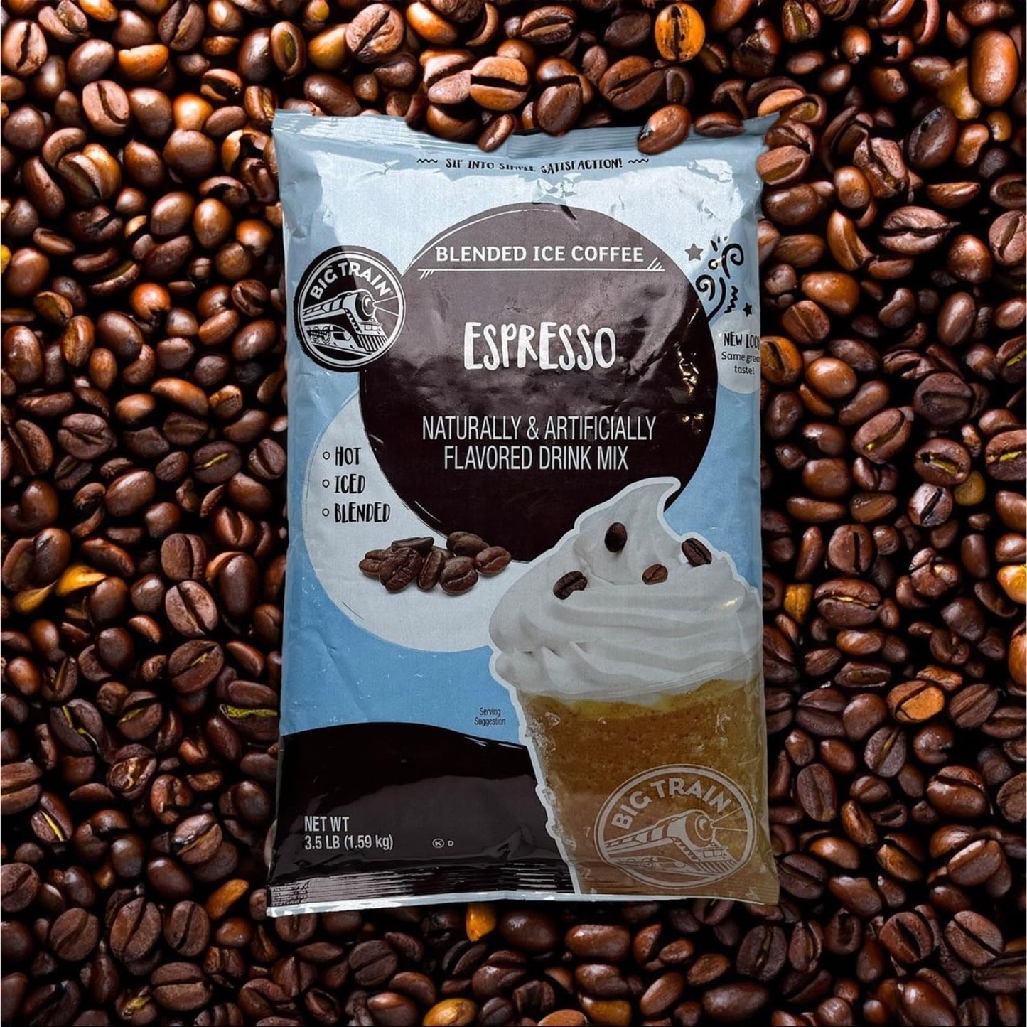 Big Train Espresso Blended Ice Coffee Beverage Mix, 3.5 Pound (Pack Of 1)
