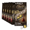 Lindt LINDOR 70% Extra Dark Chocolate Truffles  Dark Chocolate Candy with Smooth  Melting Truffle Center  Great for Gift Giving  5.1 oz. Bag (6 Pack)