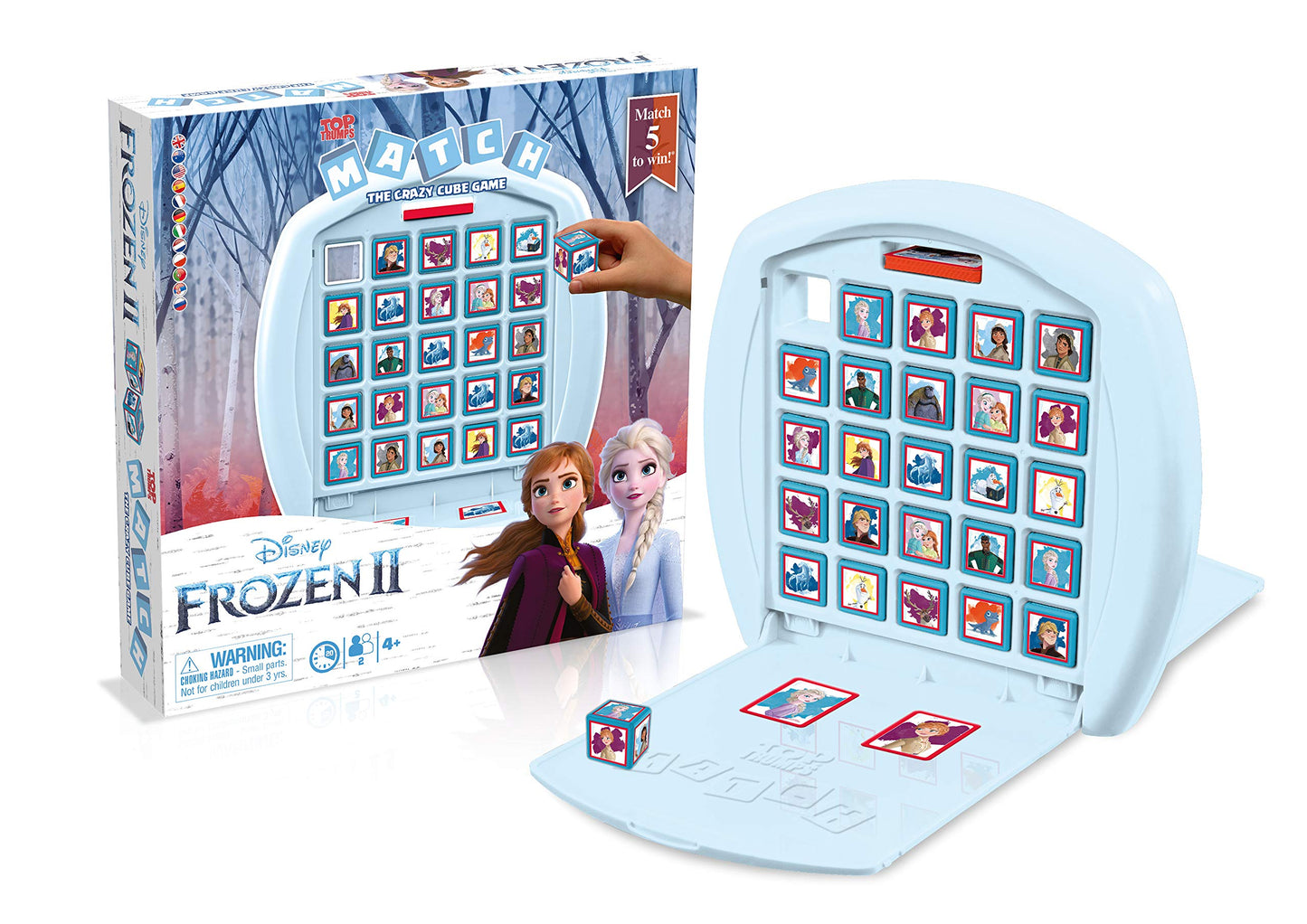 Frozen 2 Top Trumps Match Board Game; Matching Cube Game With Characters Like Olaf, Elsa, Anna, And More|Family Game For Ages 4 And Up
