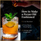PROOF SYRUP Old Fashioned Cocktail Mix - Pecan Flavor - Handcrafted Syrup - 16oz Bottle
