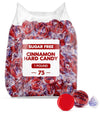 Sugar Free Hot Cinnamon Hard Candy Discs - 1 Pound Individually Wrapped Red Cinnamon Candies For Snacks & Treats - Approx. 75 Co