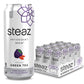 Steaz Organic Iced Green Tea Antioxidant Brew, Zero Calorie Goji Blackberry, 16 Fl Oz, Pack Of 12