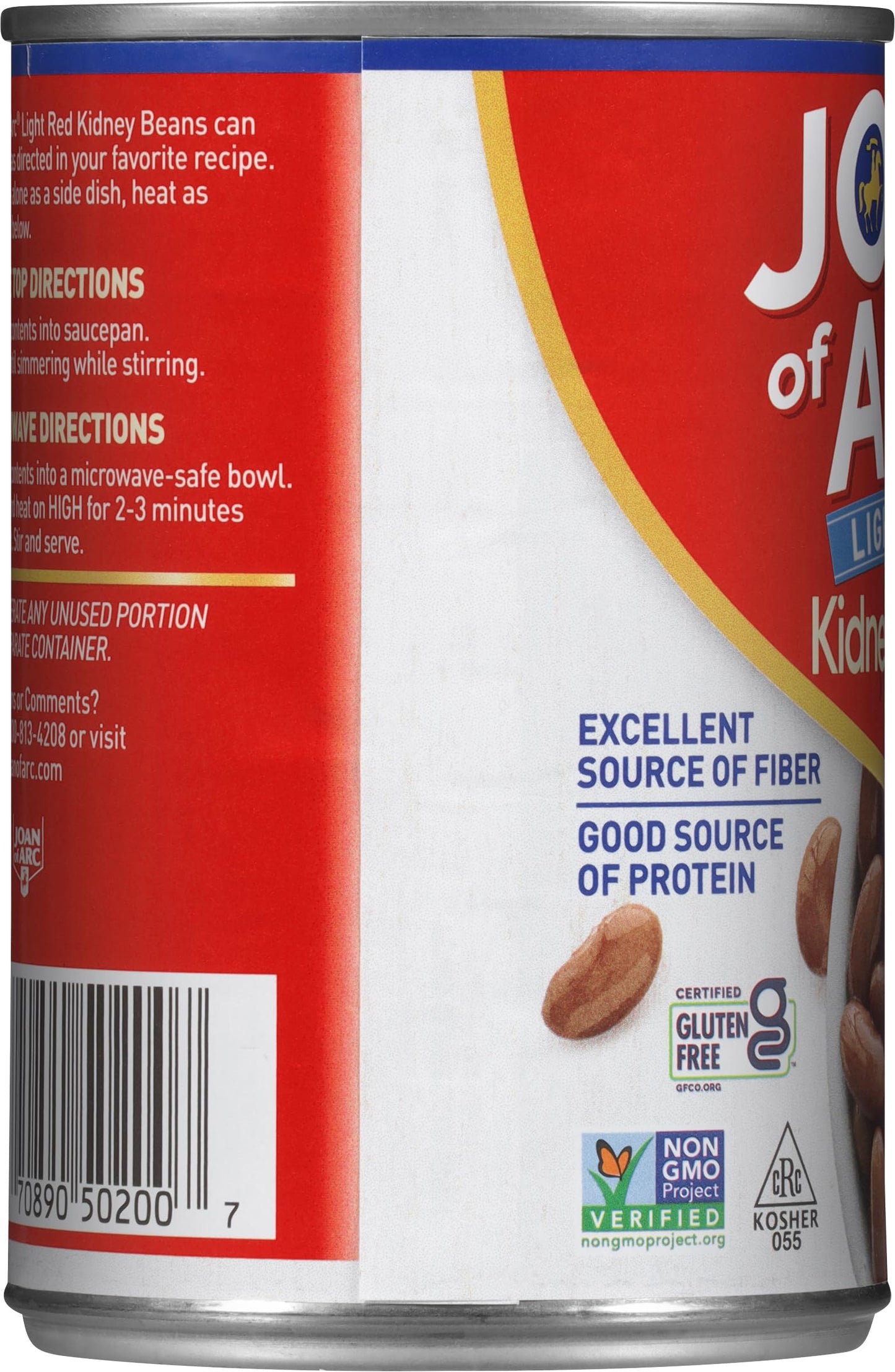 Joan of Arc Light Red Kidney Beans  15.5 Ounce (Pack of 12)
