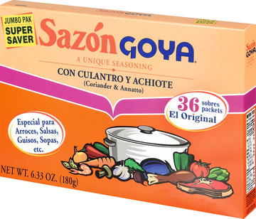 Goya Foods Saz  n Seasoning with Coriander & Annatto, 6.33 Ounce (Pack of 1)