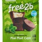 Free 2b Dark Chocolate Mint Mini Cups, Safe for School and Allergy Friendly - Gluten-Free, Dairy-Free, Nut-Free, and Soy-Free - 