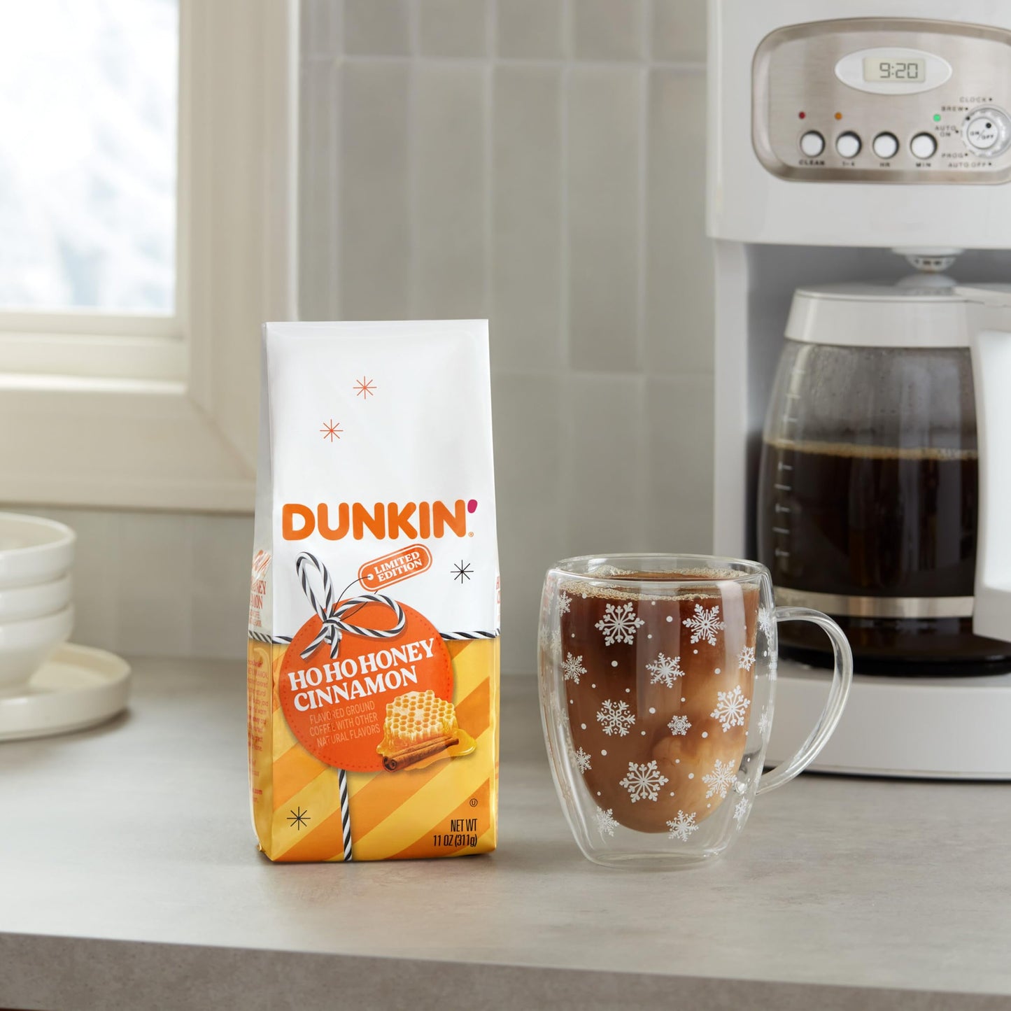 Dunkin' Ho Ho Honey Cinnamon Flavored Ground Coffee, 11 Ounce (Pack Of 6)