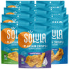 Solula Plantain Crisps Authentic Tostones, Variety Pack, 4 Ounce (Pack of 12), Pacific Sea Salt, Roasted Garlic and Caribbean Li