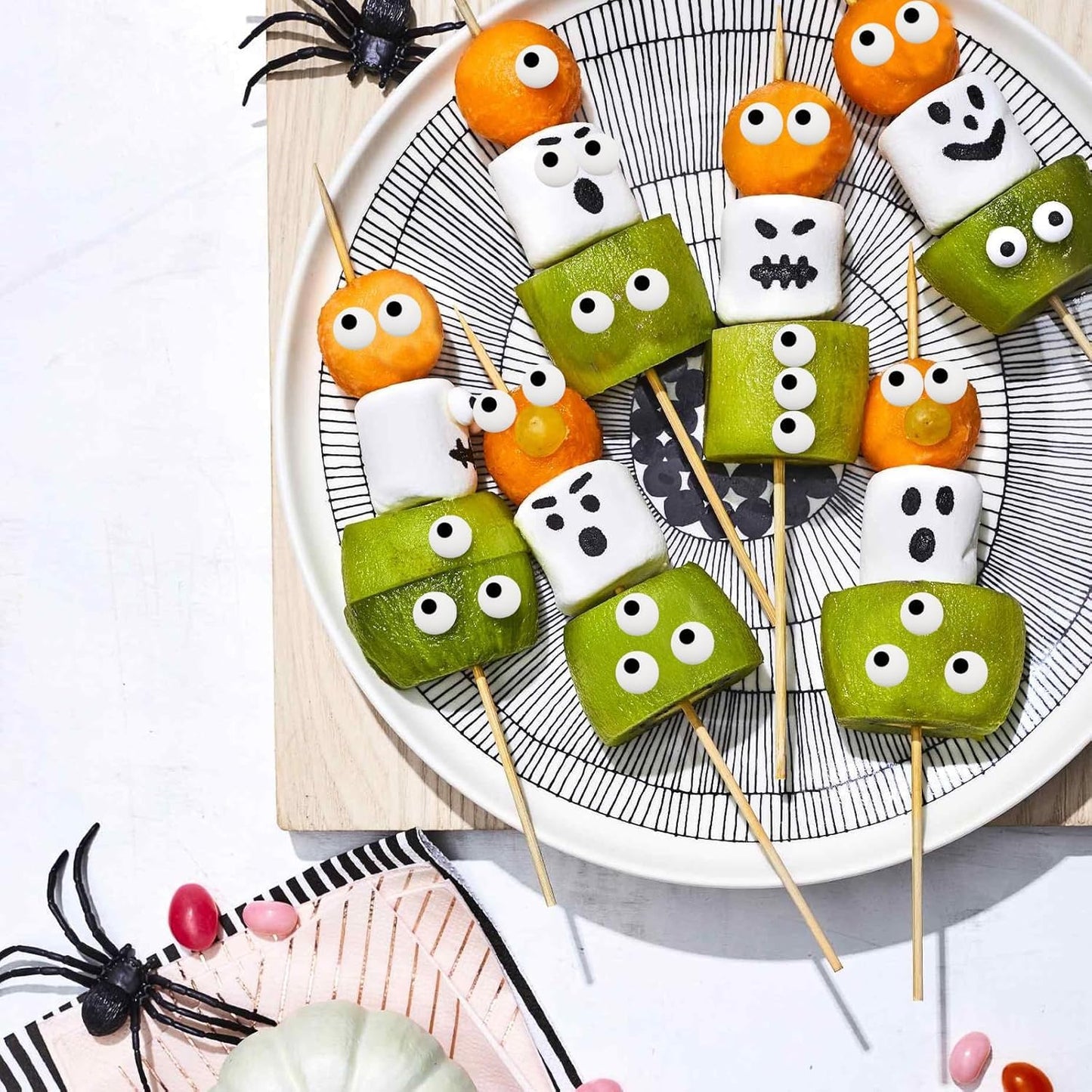 Sarahs Candy Factory Mini Size (0.3 inches) 3.1 Oz in Bottle Candy Eyes Eyeballs for Cake, Cupcake Toppers, Cookie Decorations