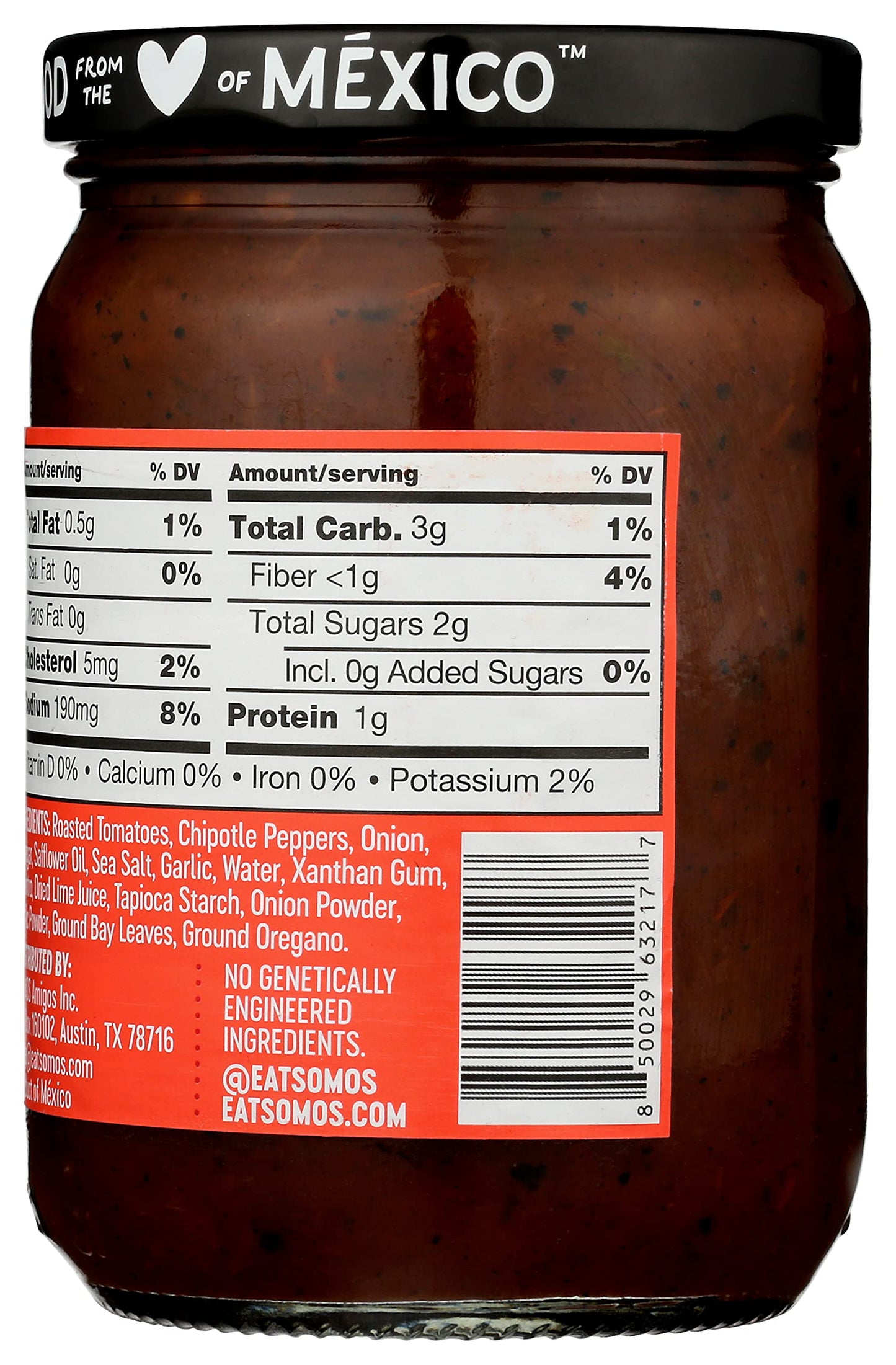 SOMOS Salsa Chipotle Smoky, 12 OZ