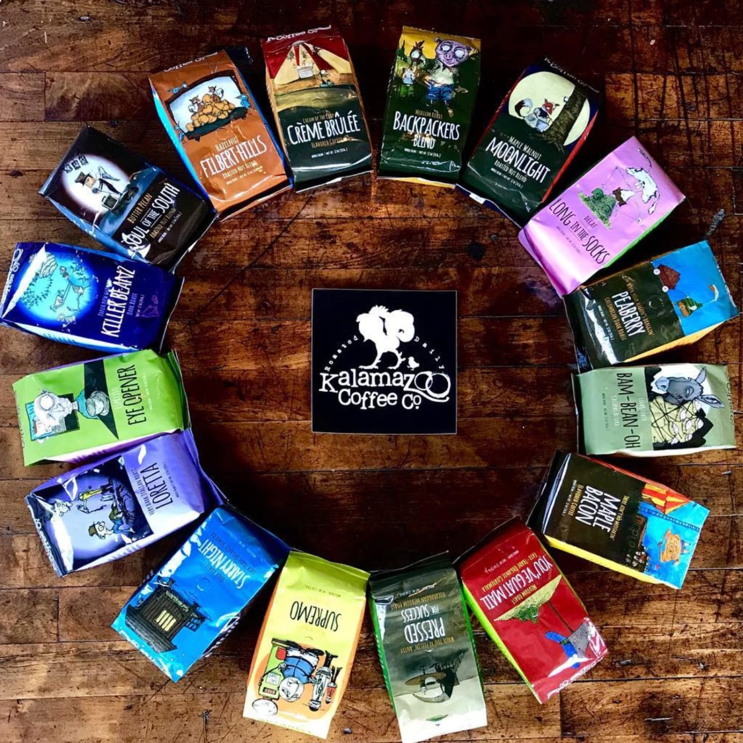 Kalamazoo Coffee Company Backpackers Blend Whole Bean Coffee - Medium Roast | 12Oz Bag (1 Pack)