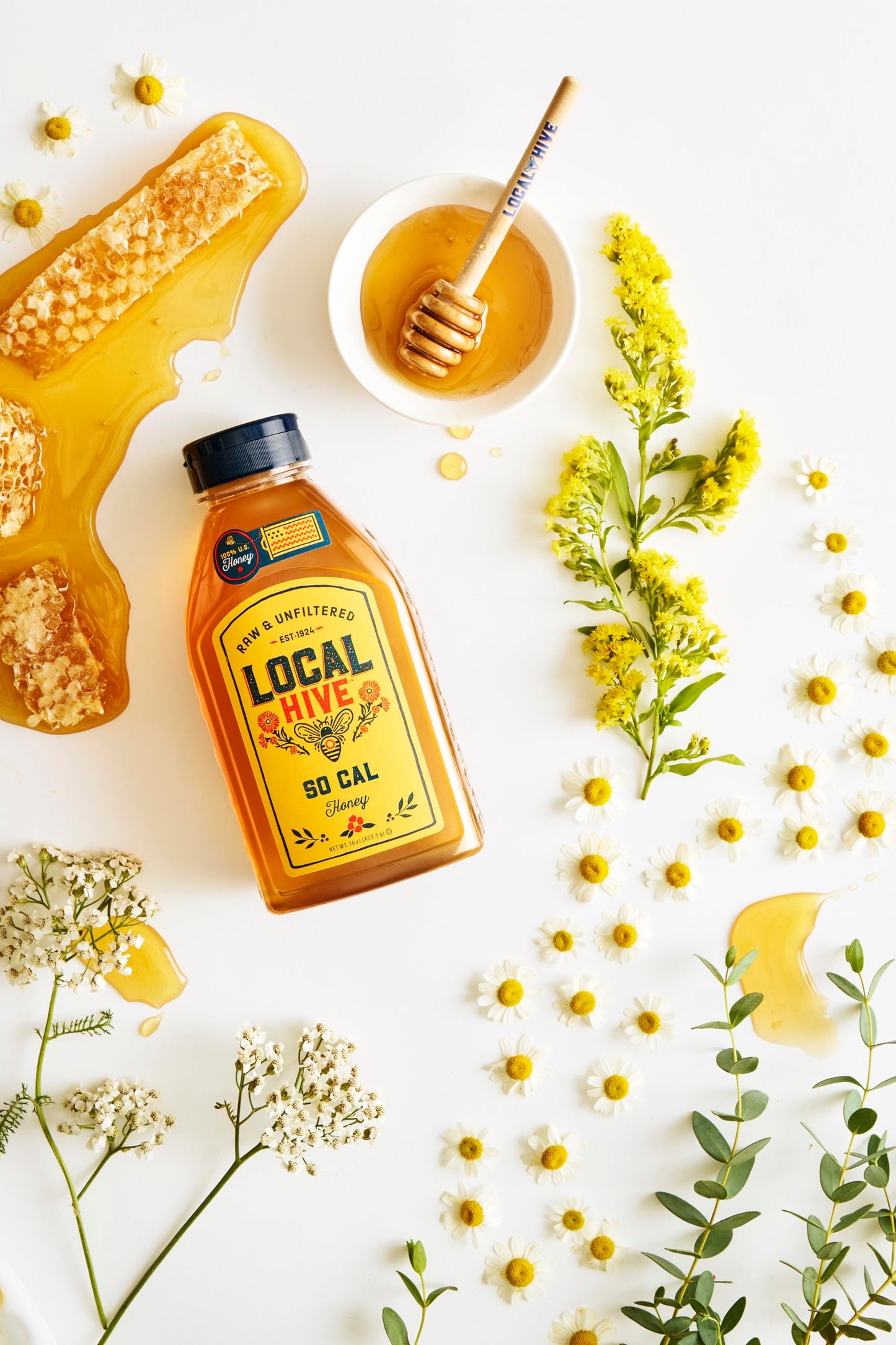 Local Hive Southern California Raw & Unfiltered Honey, 16Oz