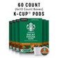 Starbucks Decaf K-Cup Coffee Pods - House Blend, 60 Pods (6 Boxes), Compatible with Keurig malt-inspired