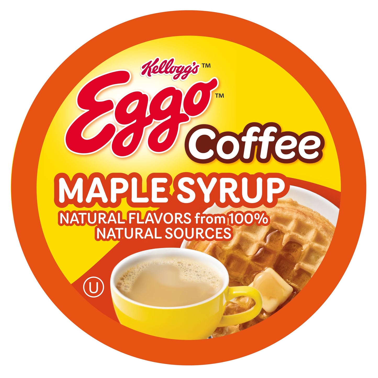 Eggo Maple Syrup Waffle Coffee Pods for Keurig, Fair Trade Certified, 40 Count