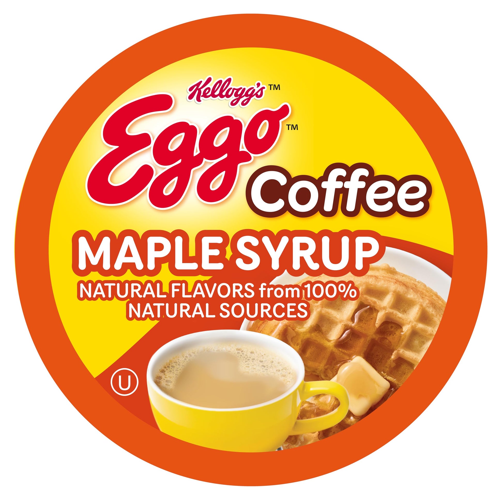 Eggo Maple Syrup Waffle Coffee Pods for Keurig, Fair Trade Certified, 40 Count