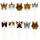 Gyufise Cat Cupcake Toppers, 36Pcs Kitten Theme Cake Decorations, Paper, Model ZN0606, Color 6-cat