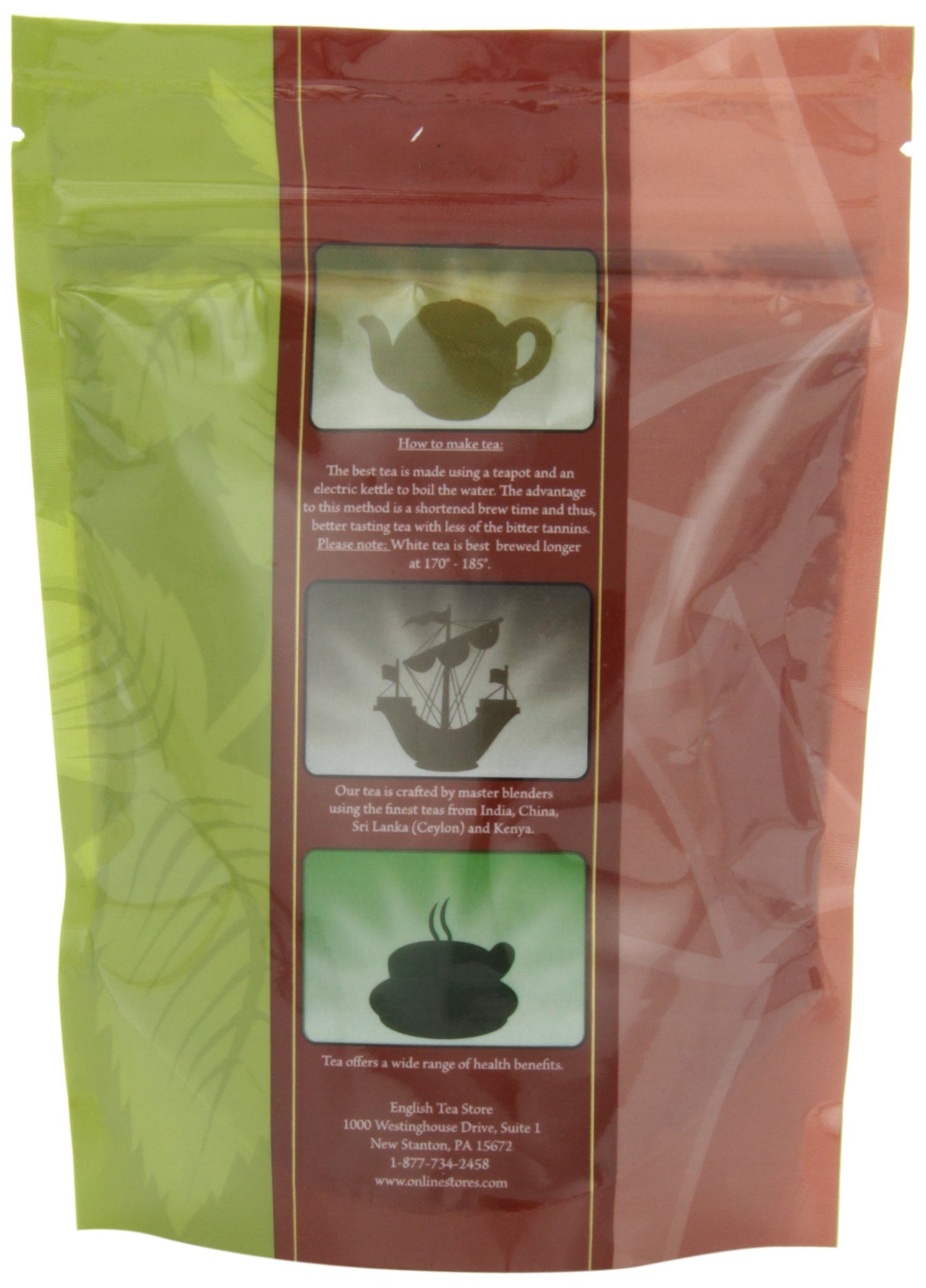 English Tea Store Loose Leaf, Holiday Spiced Flavored Black Tea Pouches, 4 Ounce