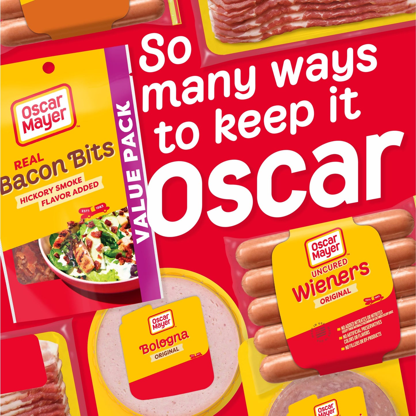 Oscar Mayer Real Bacon Bits Value Pack, 4.5 oz Bag, 1-1.5 cups