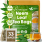 Freshdrinkus, Enhanced 33 Neem Leaf Tea Bags, 100% Natural And Pure From Neem Leaves. Herbal Tea. No Sugar, No Caffeine, No Gluten, Vegan.