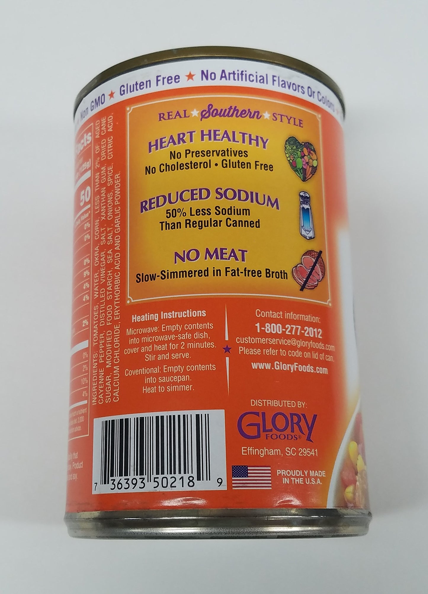 Glory Foods Sensibly Seasoned Tomatoes Okra And Corn 15 Ounce ( 6 - Pack )