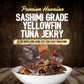 Kaimana Jerky Ahi Tuna Jerky - Kiawe Smoked Sea Salt, All Natural, 2 Ounce, Soft and Tasty, Premium Fish Jerky Made in the USA