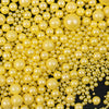 Yellow Sprinkles for Cake Decorating, 120g/4.23oz Edible Yellow Pearl Sprinkles Mix, Sugar Candy Pearls for Baking, Cookie Decor