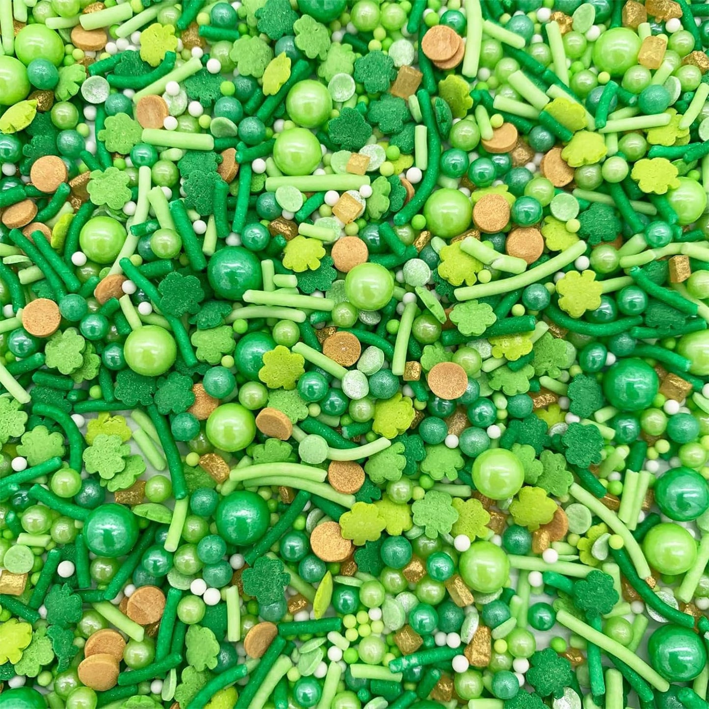 Sentovac St Patricks Day Sprinkles Pearl Edible Candy Sugar Decorations For Cake Cookie Cupcake Topper Baking Decorations St Pat