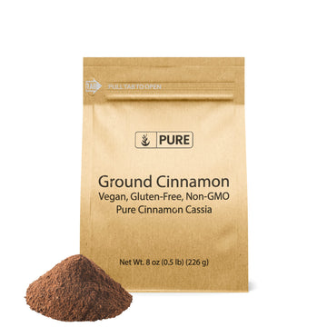 Pure Original Ingredients Ground Cinnamon (8 Oz) Pure Cinnamon Cassia, Baking & More, Strong & Flavorful