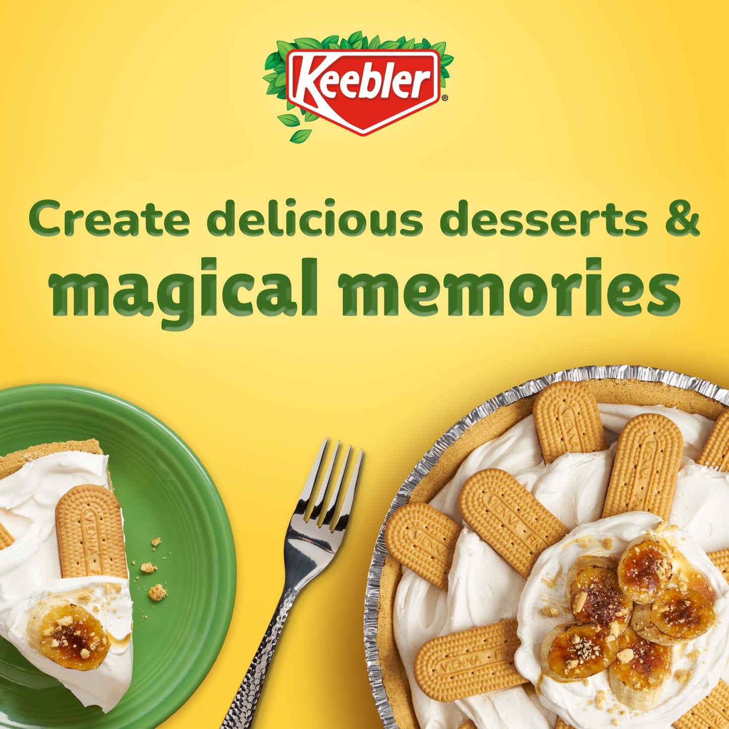 Keebler Ready Crust 9-Inch Graham Cracker Pie Crusts, Premade Pie Crusts For Baking And No-Bake, 12 ct