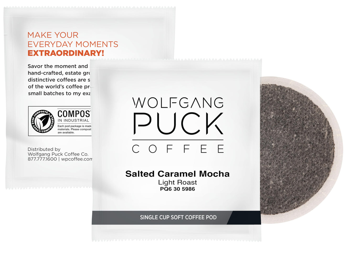 Wolfgang Puck Coffee Soft Pods, Salted Caramel Mocha, 18 Count (Pack Of 1)