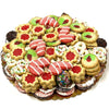 RawJoy Gourmet Christmas Cookies Platter with 125+ Cookies, Christmas Gift Baskets, Assotment Cookies for gift pack 5 lb