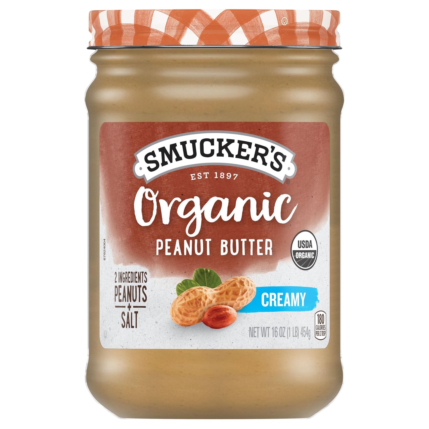 Smucker's Organic Natural Creamy Peanut Butter, 16 Ounces
