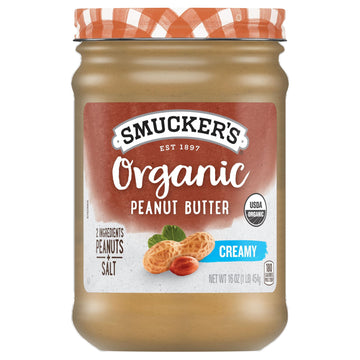 Smucker's Organic Natural Creamy Peanut Butter, 16 Ounces