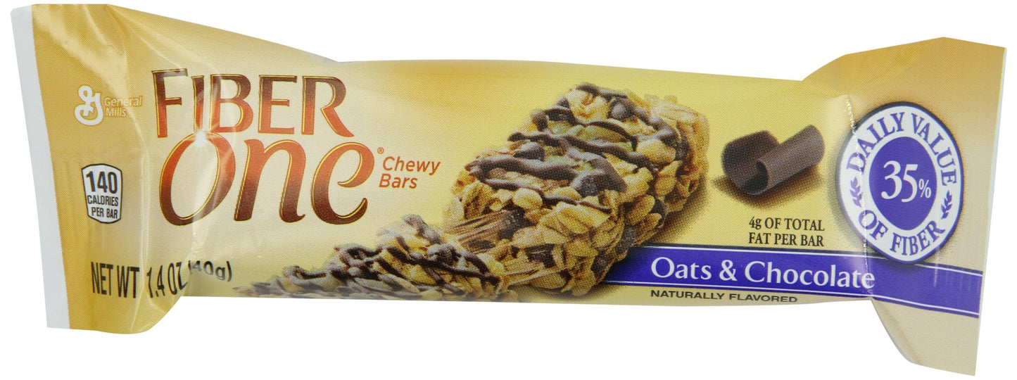Fiber One Chewy Bars, Oats and Chocolate, 22.6 oz (16 Bars), Paper, Model GEM14562