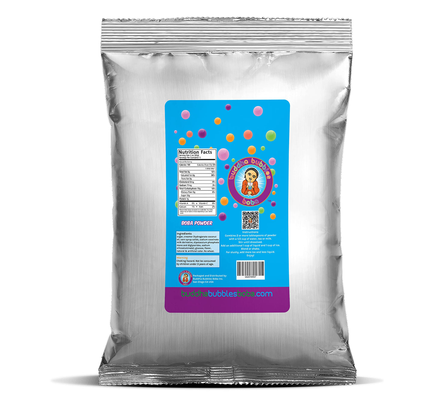 Buddha Bubbles Boba HONEYDEW Boba Tea Drink Mix Powder 35.2 oz (1000g) Green
