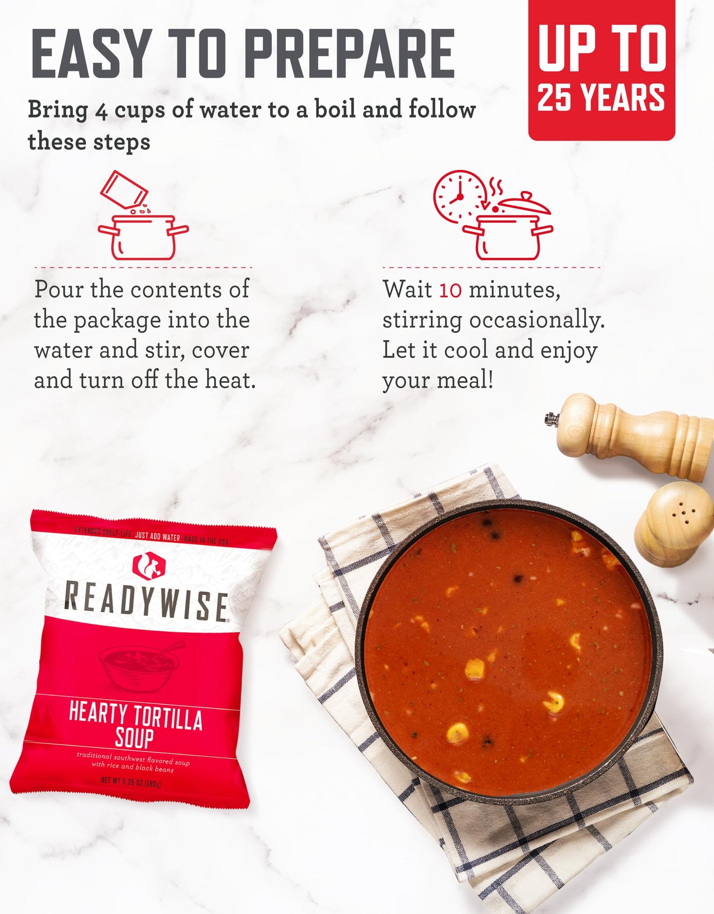 ReadyWise Emergency Survival Gear - Tactical Military Backpack, Camping Essentials Bug Out Bag & Survival Kit, Prepper & Hurrica