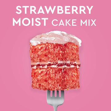 Duncan Hines Signature Perfectly Moist Strawberry Supreme Naturally Flavored Cake Mix 15.25 Ounce