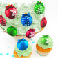 Sugar Robot Edible Wafer Paper Christmas Ornaments - Edible Cake Decorations - Cupcake Toppers - Cake Topper - Enhanced Crafted In Usa - 24 Pcs Pack