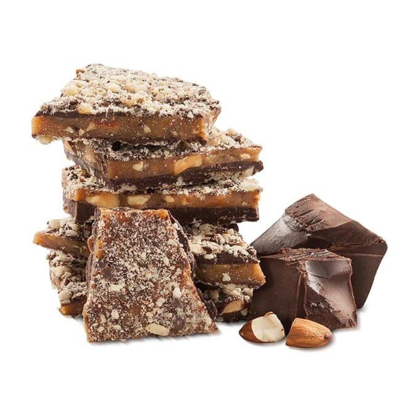 Daves Sweet Tooth Toffee - Dark Chocolate Toffee (4 oz) - Handmade & Homemade Gourmet Soft Toffee with Real Butter, Real Sugar