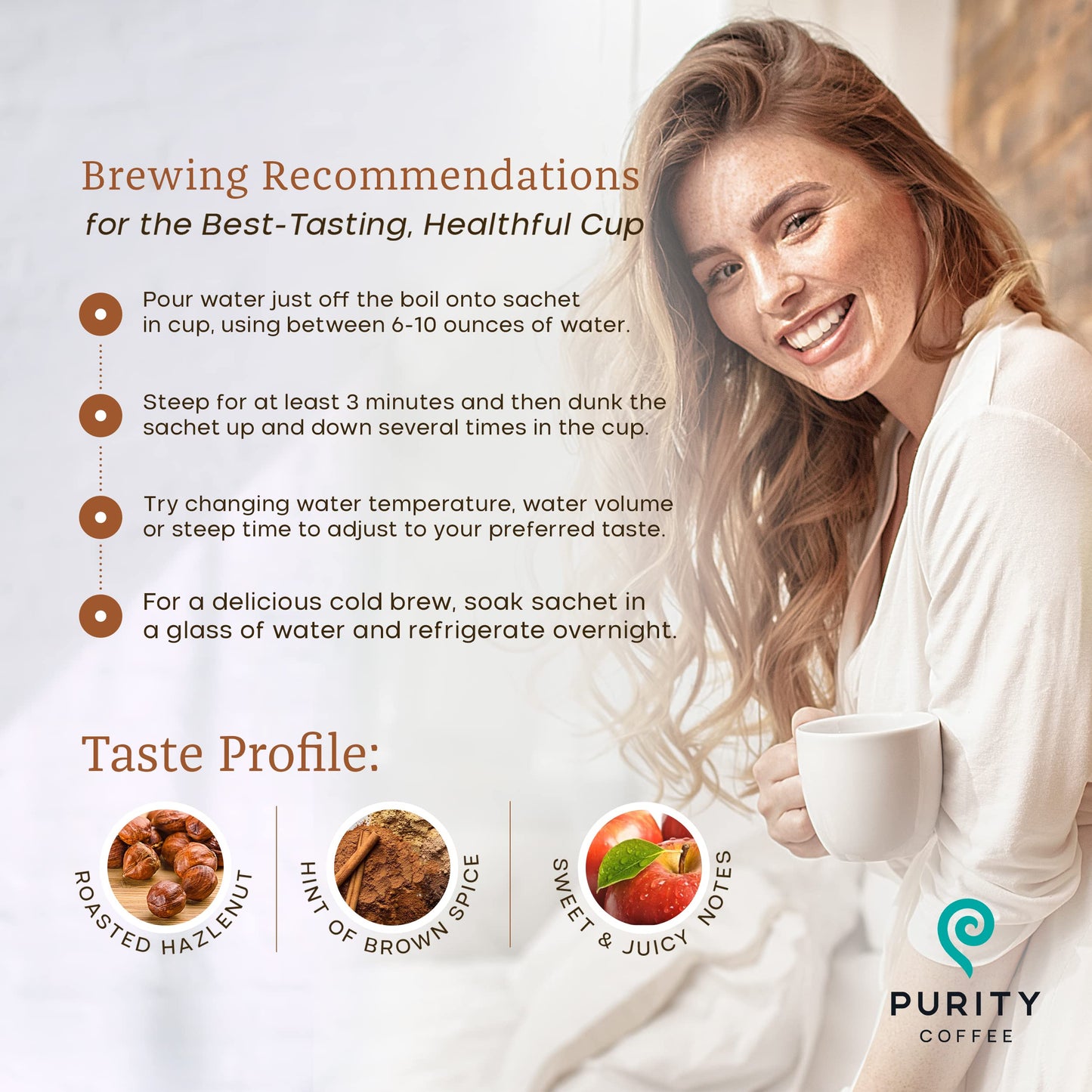 Purity Coffee PROTECT Highest Antioxidant Light-Medium Roast - USDA Certified Organic Specialty Grade Arabica Single-Serve Packe