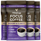 VitaCup Focus Ground Mushroom Coffee, Medium Dark Roast, 100% Arabica, 4 Bags, 10oz Each, Boosts Focus & Immunity