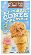 Lets Do Gluten Free Cake Style Ice Cream Cones, 1.2 Ounces (Pack Of 6)