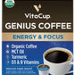 VitaCup Organic Keto Coffee Pods, MCT Oil & Turmeric, Medium Dark Roast, 24 Count, Compatible with Keurig K-Cup Brewers