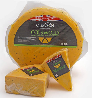 Cheesers Cotswold Cheese - 1 Pound (Pack of 1) - Creamy and Rich Flavor, Perfect for Cheese Boards and Snacking