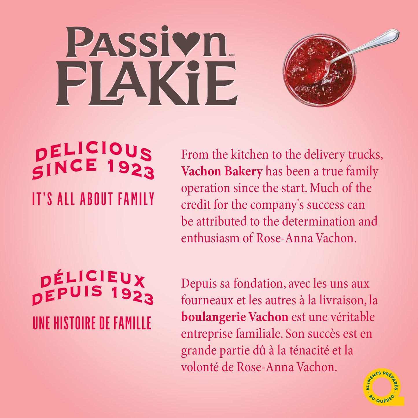 Vachon Passion Flakie Apple-Raspberry Cake, 305G/10.8Oz., {Imported From Canada}