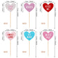 24 Pcs Valentine'S Day Heart Cupcake Toppers Glitter Double Layers Xoxo Sweet Love Be Mine Kiss Me Miss You Cupcake Picks Decora