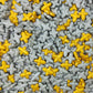 Ephvodi Cross Sprinkles Gold Silver Sprinkles For Cake Decorating Edible Cross For Cake, Cupcake, Cookies, Ice Cream, And Baking