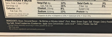 EPIC PROVISIONS Bacon Cranberry Bison Bar 12 Count, 1.3 OZ