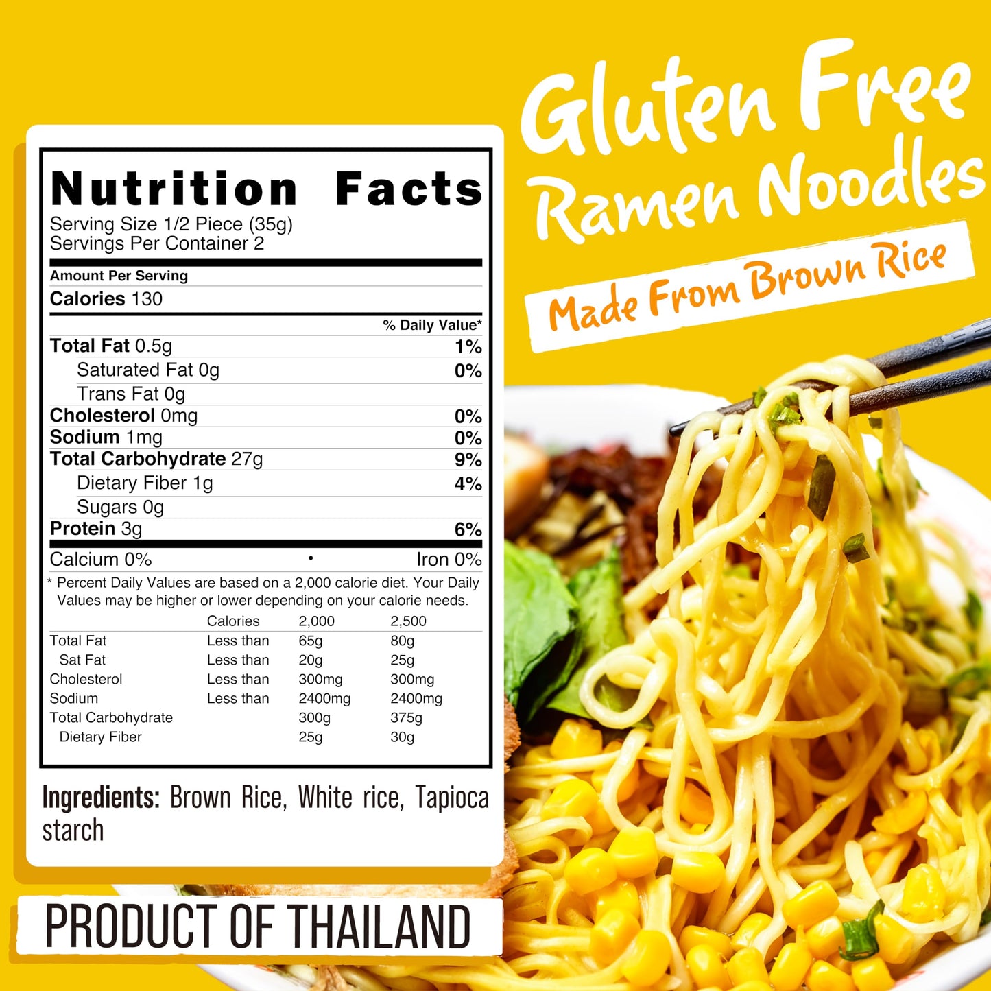 Bulk Gluten Free Ramen Noodles (48 Pieces)Gf Gluten Free Noodles Vegan Healthy Brown Rice Noodle. Low Sodium Ramen Plain Noodle