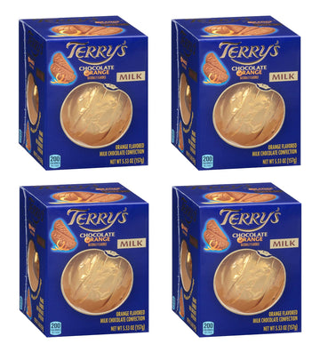 Terry'S Milk Chocolate Oranges - 5.53Oz - Pack Of 4 - Rich Chocolate With Great Taste With Great Orange Flavor - Great To Start